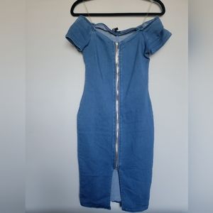 Denim bodycon dress